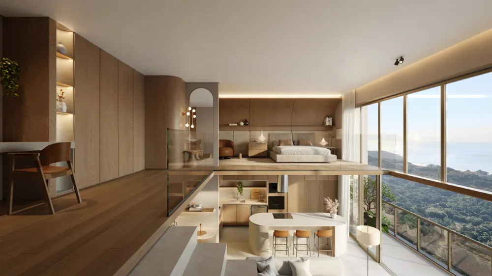 Apartamento 1 quarto para reserva no bairro Praia Brava em Itajaí