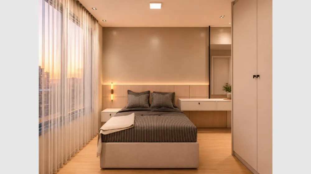 Apartamento 1 quarto para reserva no bairro Perequê em Porto Belo