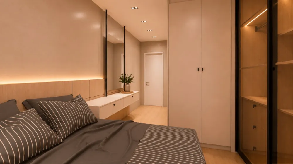 Apartamento 1 quarto para reserva no bairro Perequê em Porto Belo
