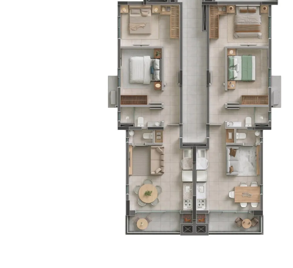 Apartamento 2 quartos para venda no bairro Centro em Camboriú