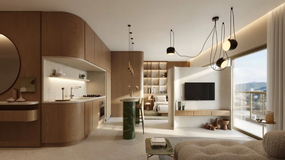 Apartamento 1 quarto para reserva no bairro Praia Brava em Itajaí