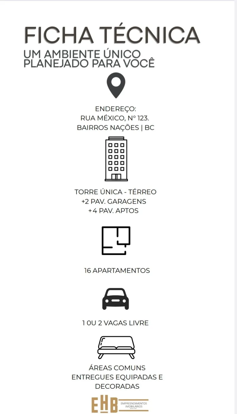 Apartamento 2 quartos para venda no bairro Nações em Balneário Camboriú