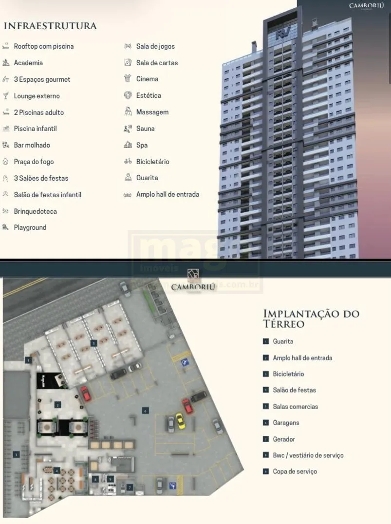 Apartamento 2 quartos para Locação Anual no bairro Centro em Camboriú