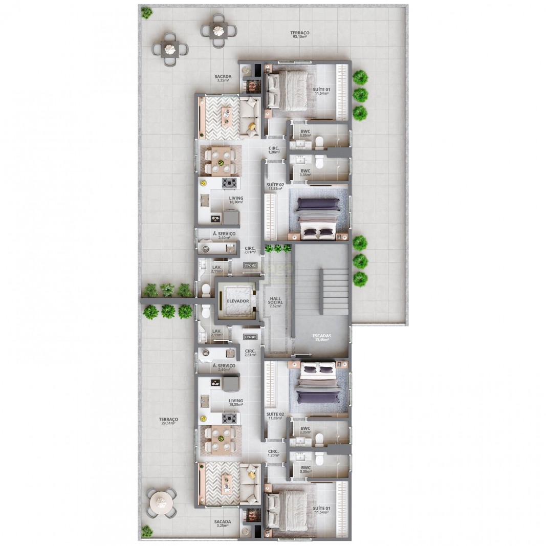 Apartamento 2 suítes para Venda no bairro Casa Branca em Itapema